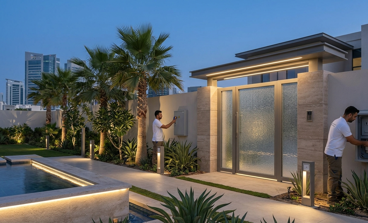 Outdoor Electrical Work in Abu Dhabi - electrical service 20